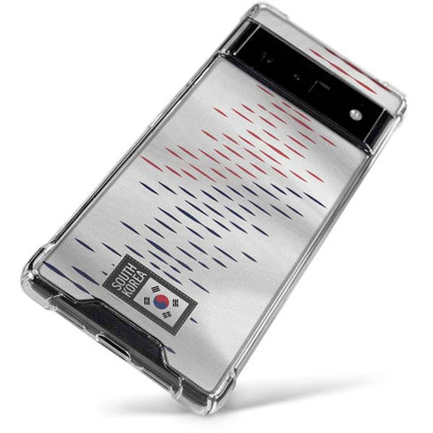 South Korea Soccer Flag Google Pixel 6 Clear Case